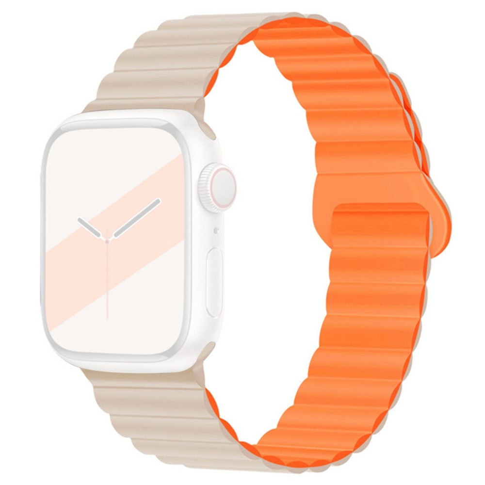 Rigtigt Rart Silikone Rem passer til Apple Watch Series 7 41mm Udsalg
