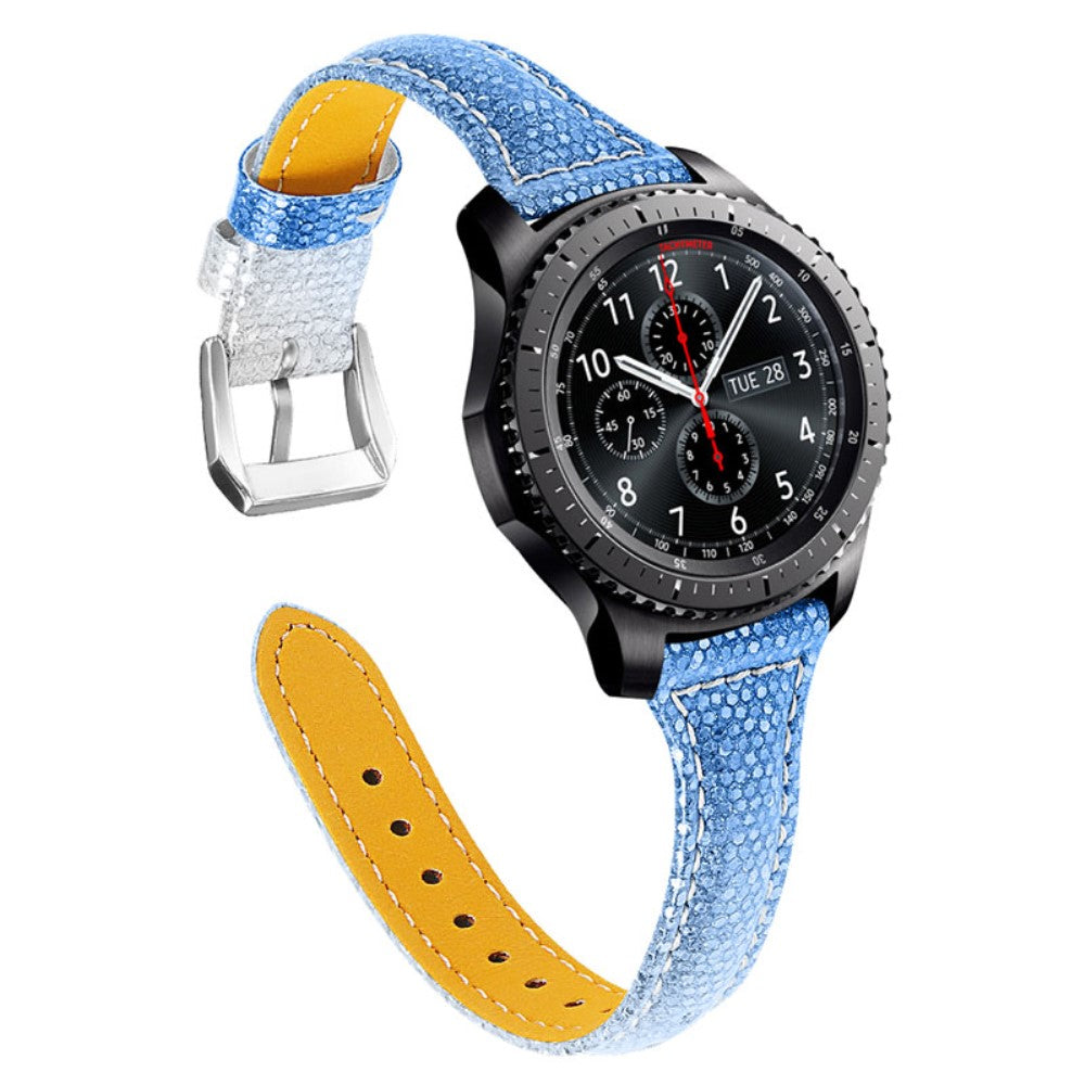 Smuk Ægte Læder Universal Rem passer til Samsung Smartwatch