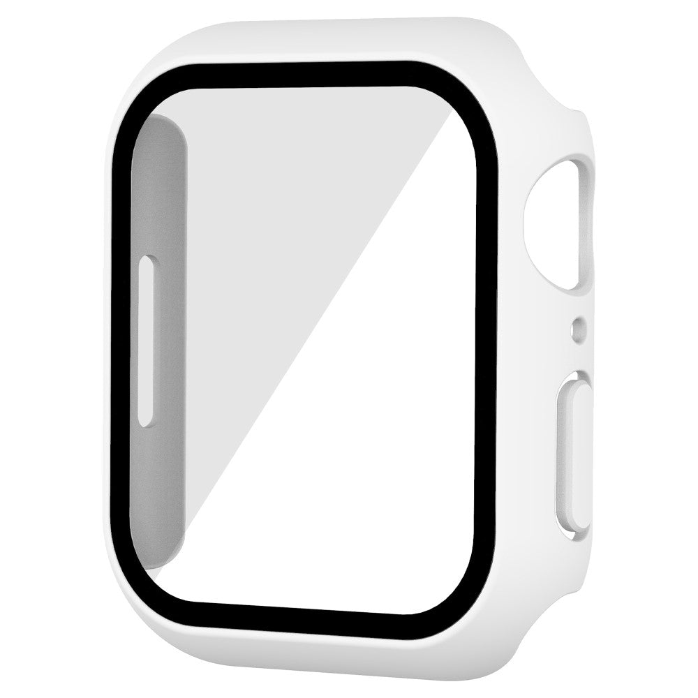 Fint Cover med Skærmbeskytter i Plastik og Hærdet Glas passer til Apple Watch Series 7 41mm