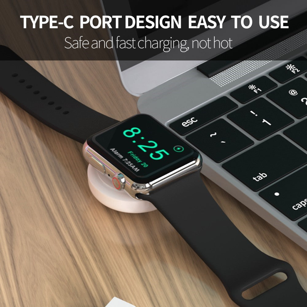 Plastik Trådløs Type-C Ladestation passer til Apple Watch Series 7 41mm