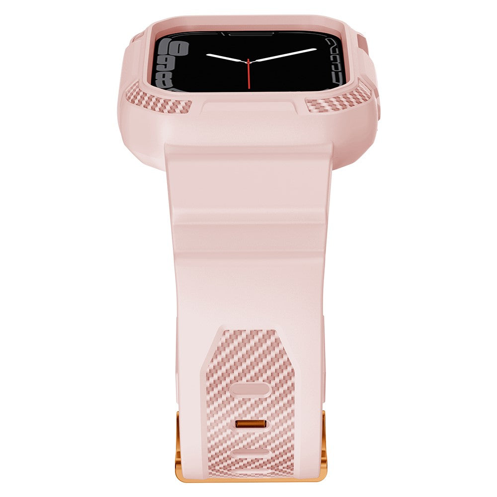 Silikone Cover med Rem passer til Apple Watch Series 7 45mm