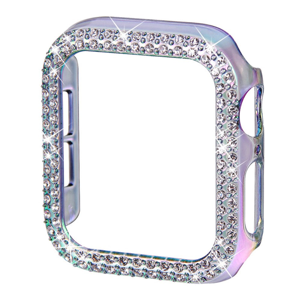 Beskyttende Plastik og Rhinsten Bumper passer til Apple Watch Series 7 41mm Rabat