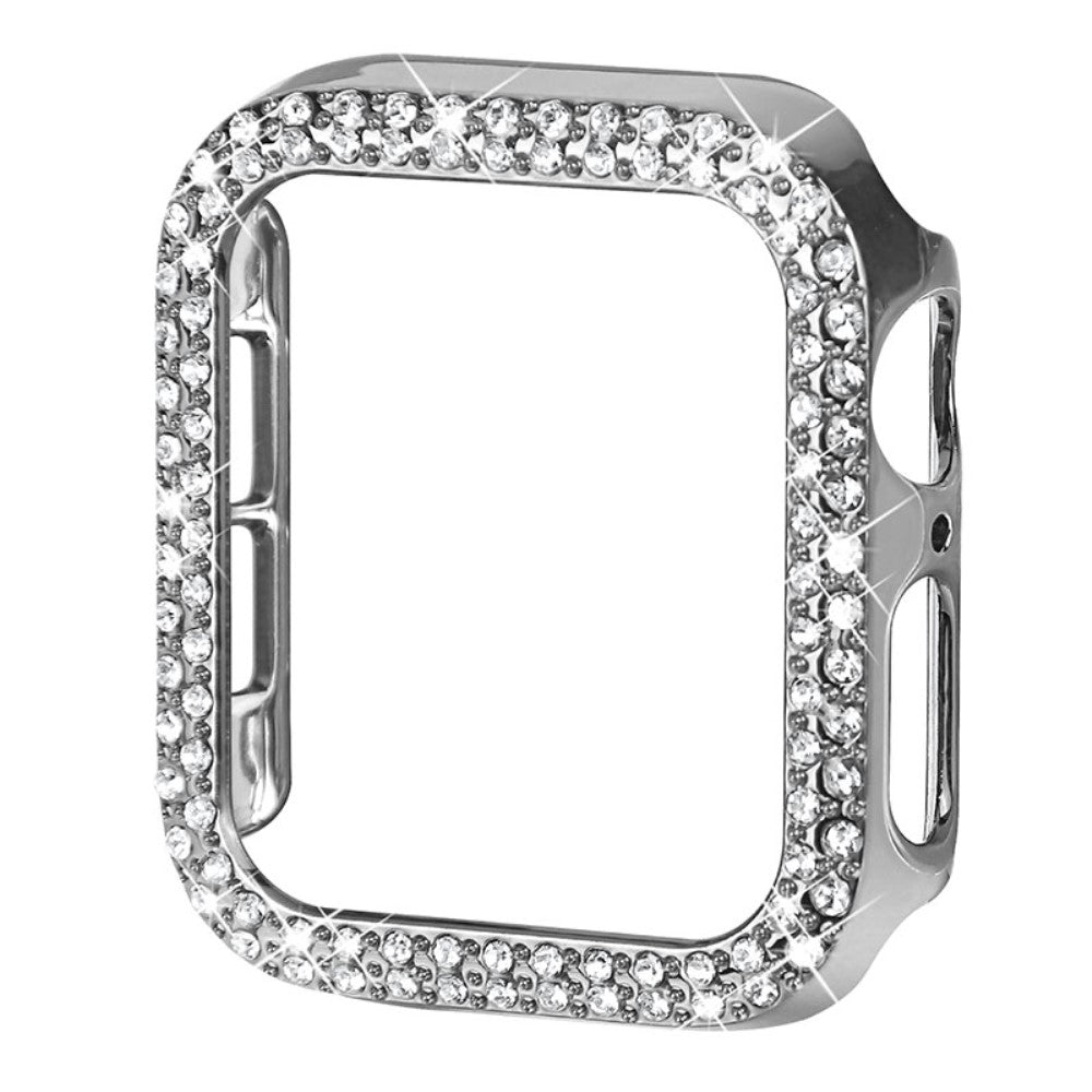 Beskyttende Plastik og Rhinsten Bumper passer til Apple Watch Series 7 41mm Rabat