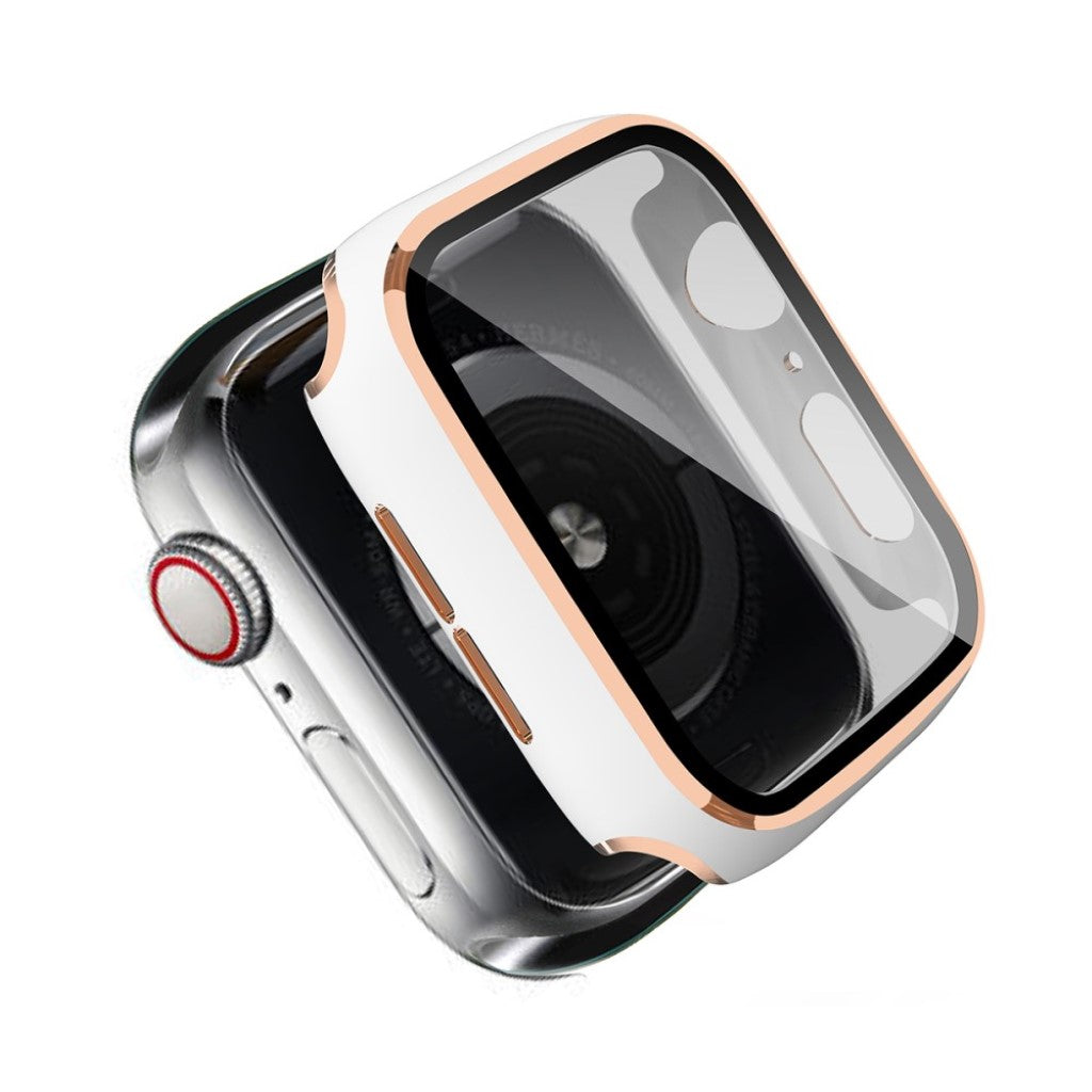 Super Pænt Universal Cover med Skærmbeskytter i Plastik og Hærdet Glas passer til Apple Smartwatch
