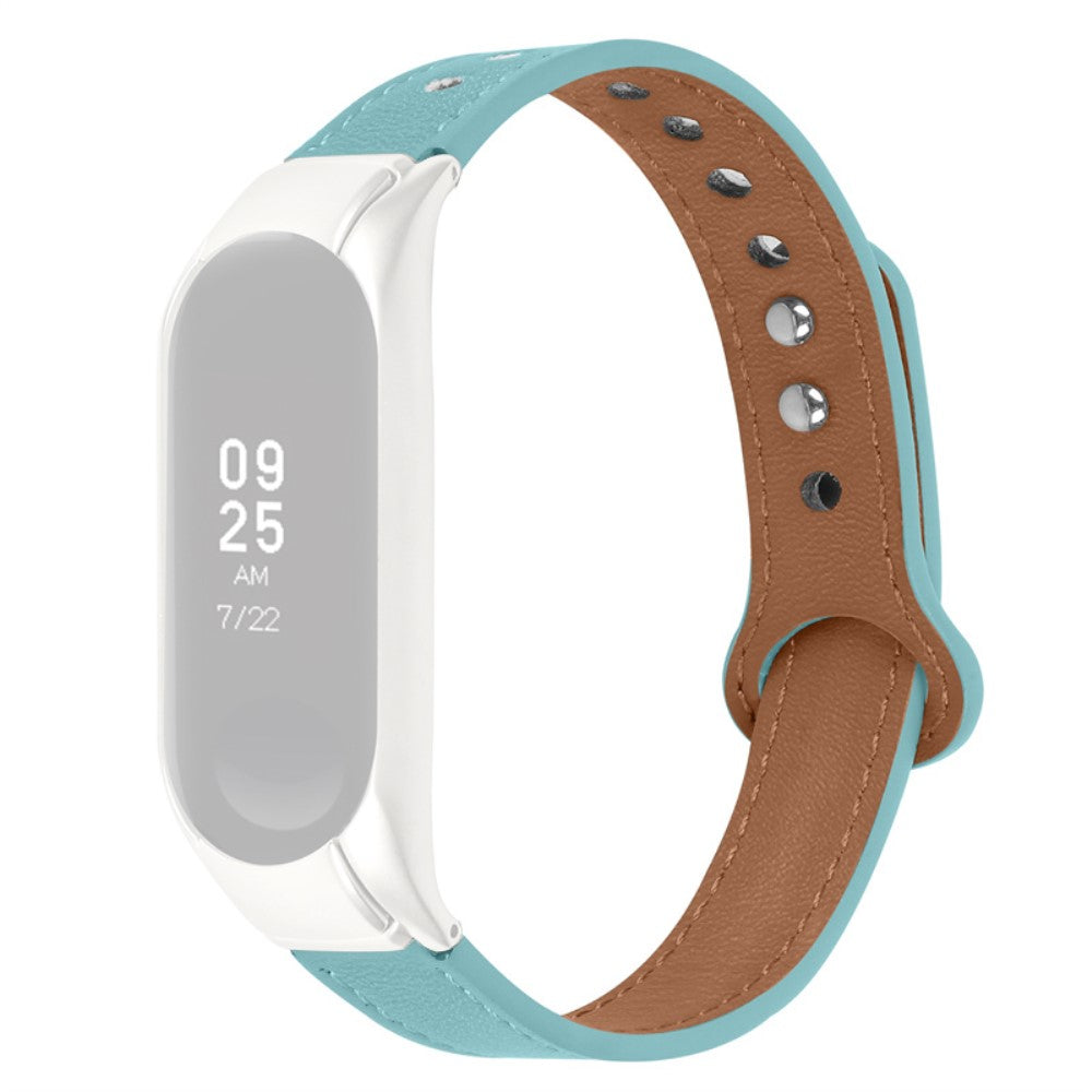 Ægte Læder Universal Rem passer til Xiaomi Mi Smart Band 4 / Xiaomi Mi Band 3