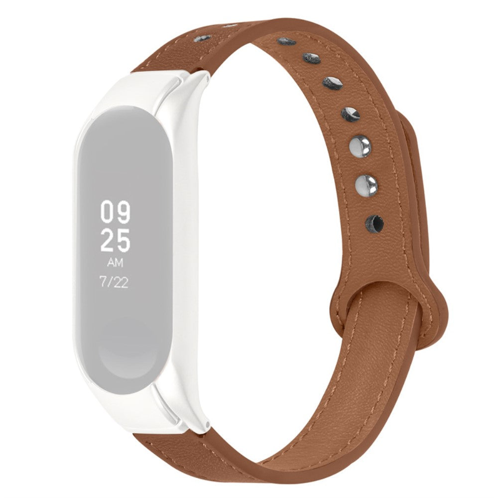 Ægte Læder Universal Rem passer til Xiaomi Mi Smart Band 4 / Xiaomi Mi Band 3