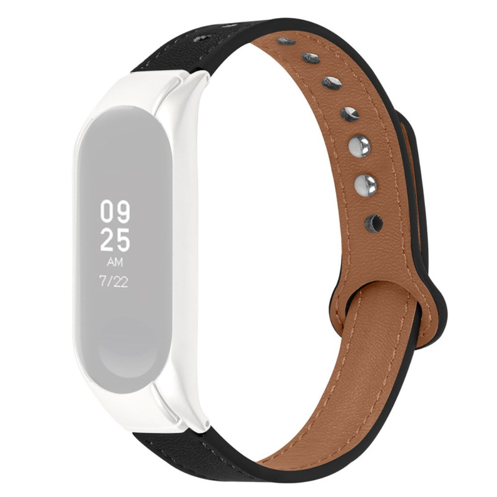 Ægte Læder Universal Rem passer til Xiaomi Mi Smart Band 4 / Xiaomi Mi Band 3