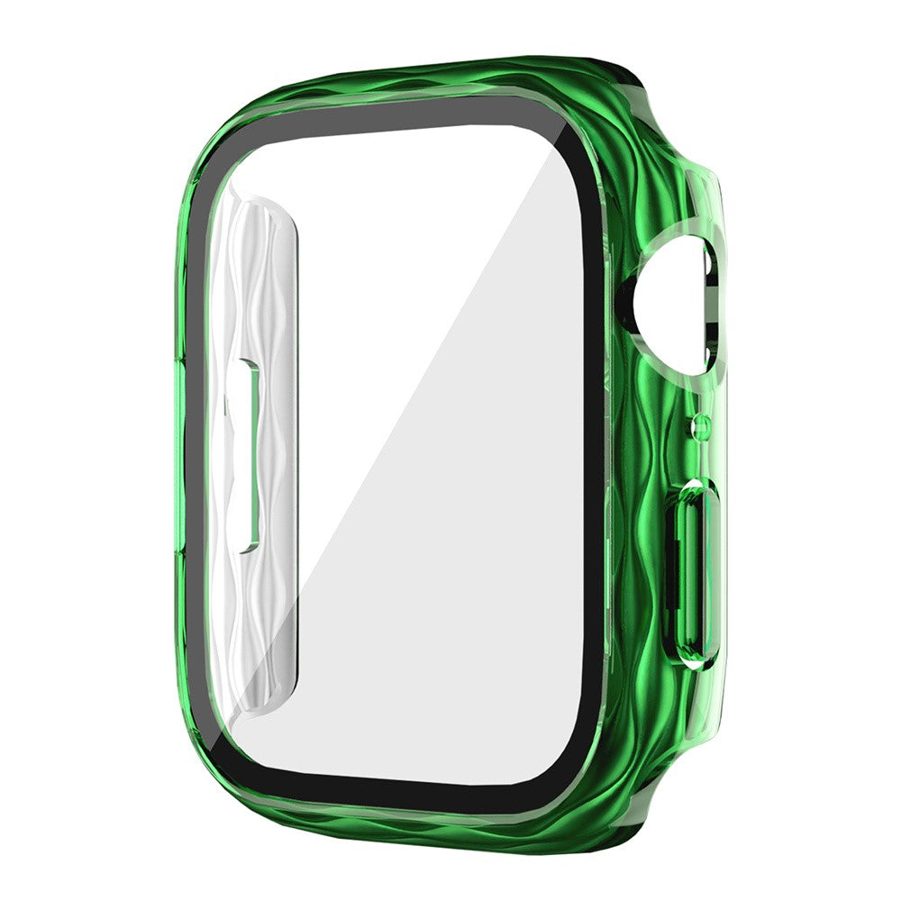 apple-watch-series-9-8-7-41mm-watch-frame-hard-bump-resistant-wavy-texture-cover-with-tempered-film-transparent-green_0.jpg Apple Watch Series 9 / 8 / 7 41mm Watch Frame Hard Bump resistant Wavy Texture Cover with Tempered Film - Transparent Green