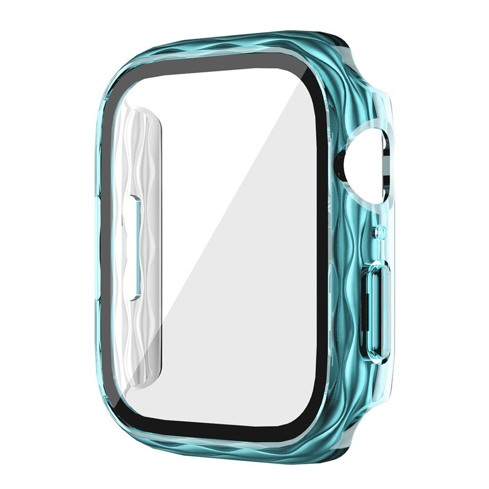 apple-watch-series-9-8-7-41mm-watch-frame-hard-bump-resistant-wavy-texture-cover-with-tempered-film-transparent-green_1.jpg Apple Watch Series 9 / 8 / 7 41mm Watch Frame Hard Bump resistant Wavy Texture Cover with Tempered Film - Transparent Green