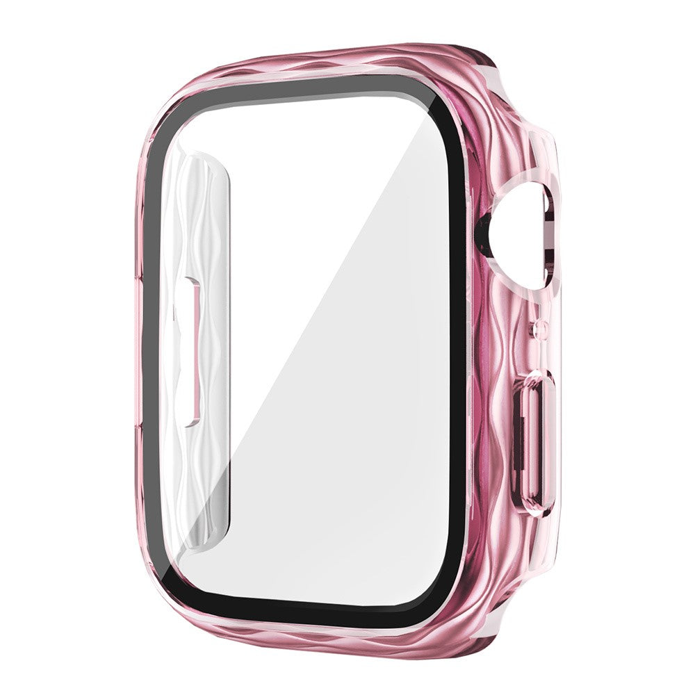 apple-watch-series-9-8-7-41mm-watch-frame-hard-bump-resistant-wavy-texture-cover-with-tempered-film-transparent-green_2.jpg Apple Watch Series 9 / 8 / 7 41mm Watch Frame Hard Bump resistant Wavy Texture Cover with Tempered Film - Transparent Green
