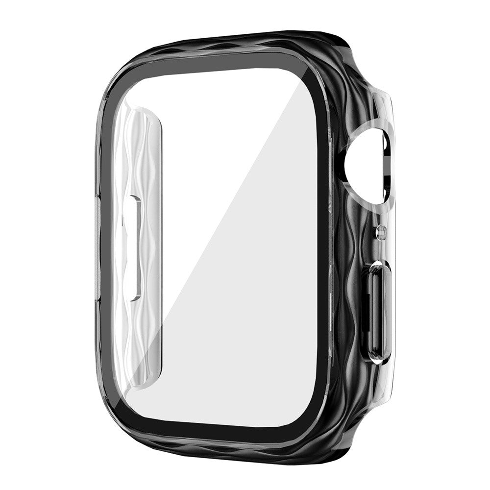 apple-watch-series-9-8-7-41mm-watch-frame-hard-bump-resistant-wavy-texture-cover-with-tempered-film-transparent-green_3.jpg Apple Watch Series 9 / 8 / 7 41mm Watch Frame Hard Bump resistant Wavy Texture Cover with Tempered Film - Transparent Green