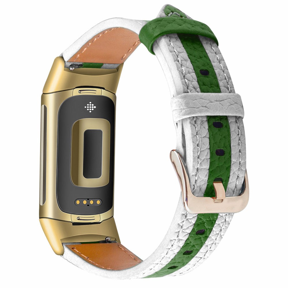 Fantastisk Fitbit / Fitbit Charge 5 Ægte Læder Rem
