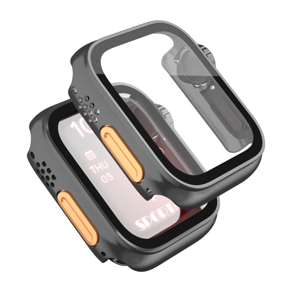 Vildt Godt Universal Cover med Skærmbeskytter i Plastik og Hærdet Glas passer til Apple Smartwatch