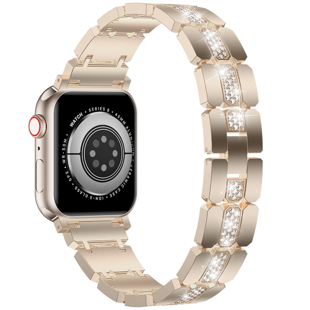 Rigtigt Pænt Metal Og Rhinsten Universal Rem passer til Apple Smartwatch