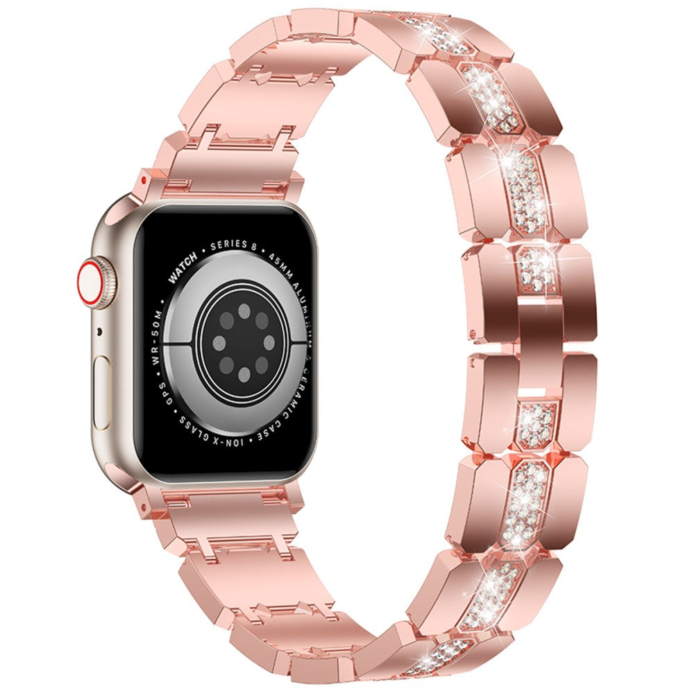 Rigtigt Pænt Metal Og Rhinsten Universal Rem passer til Apple Smartwatch