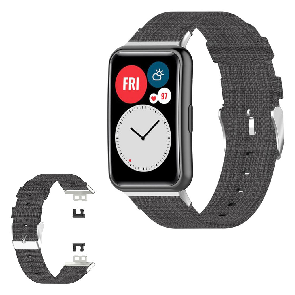 Vildt Hårdfør Nylon Rem passer til Huawei Watch Fit