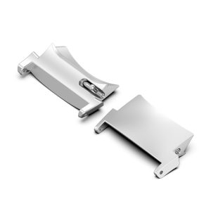 1 Pair Oppo Watch X / Oneplus Watch 2 Wrist Strap Steel Connector 22mm Watchband Adapter - Silver