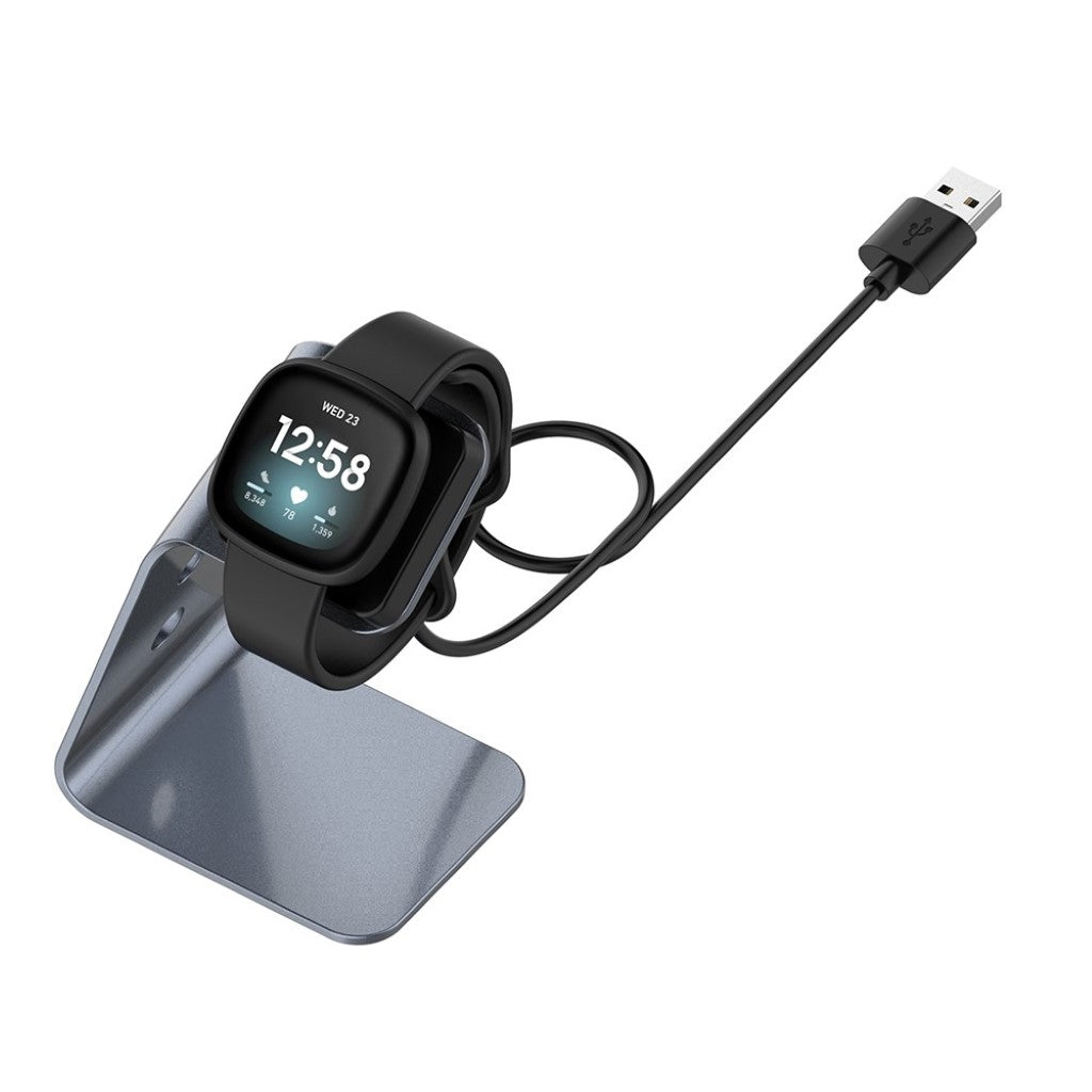 Metal Ladestation passer til Fitbit Versa 3 / Fitbit Sense 1 Levere
