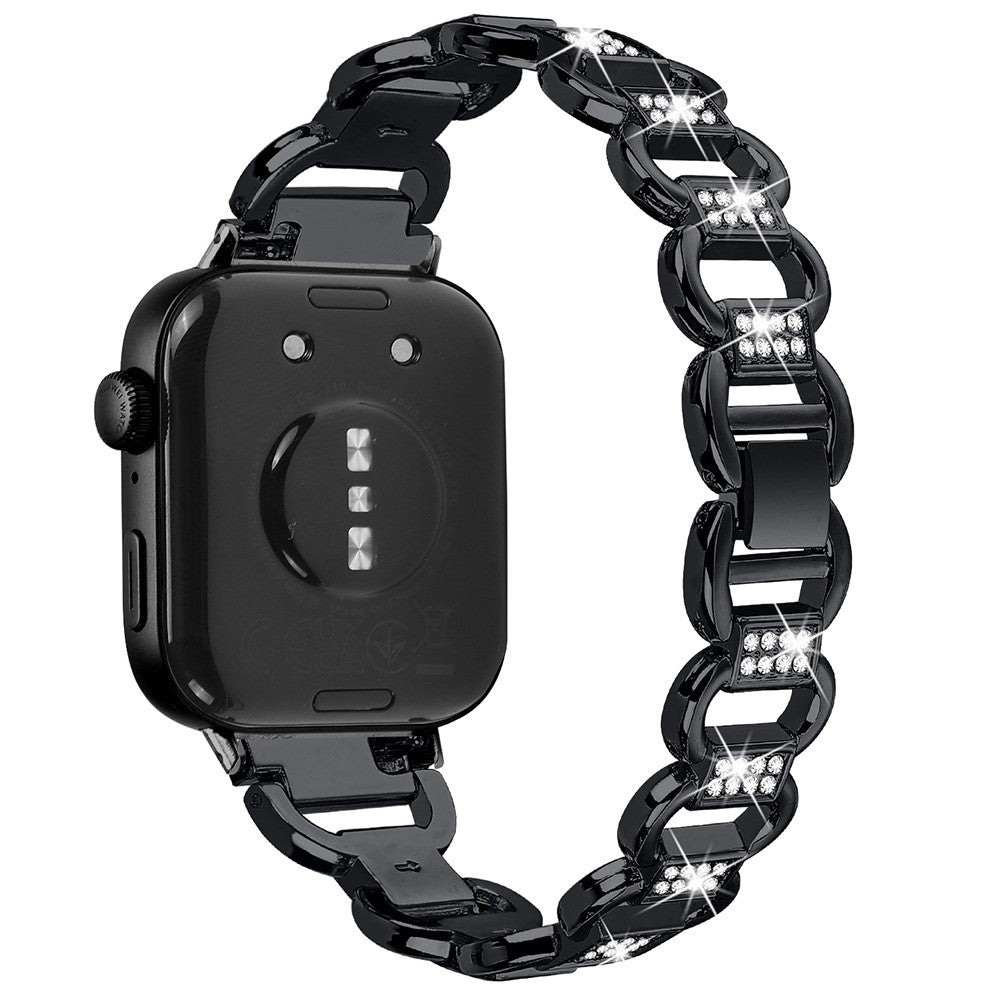 Rigtigt Hårdfør Metal Og Rhinsten Rem passer til Huawei Watch Fit 3