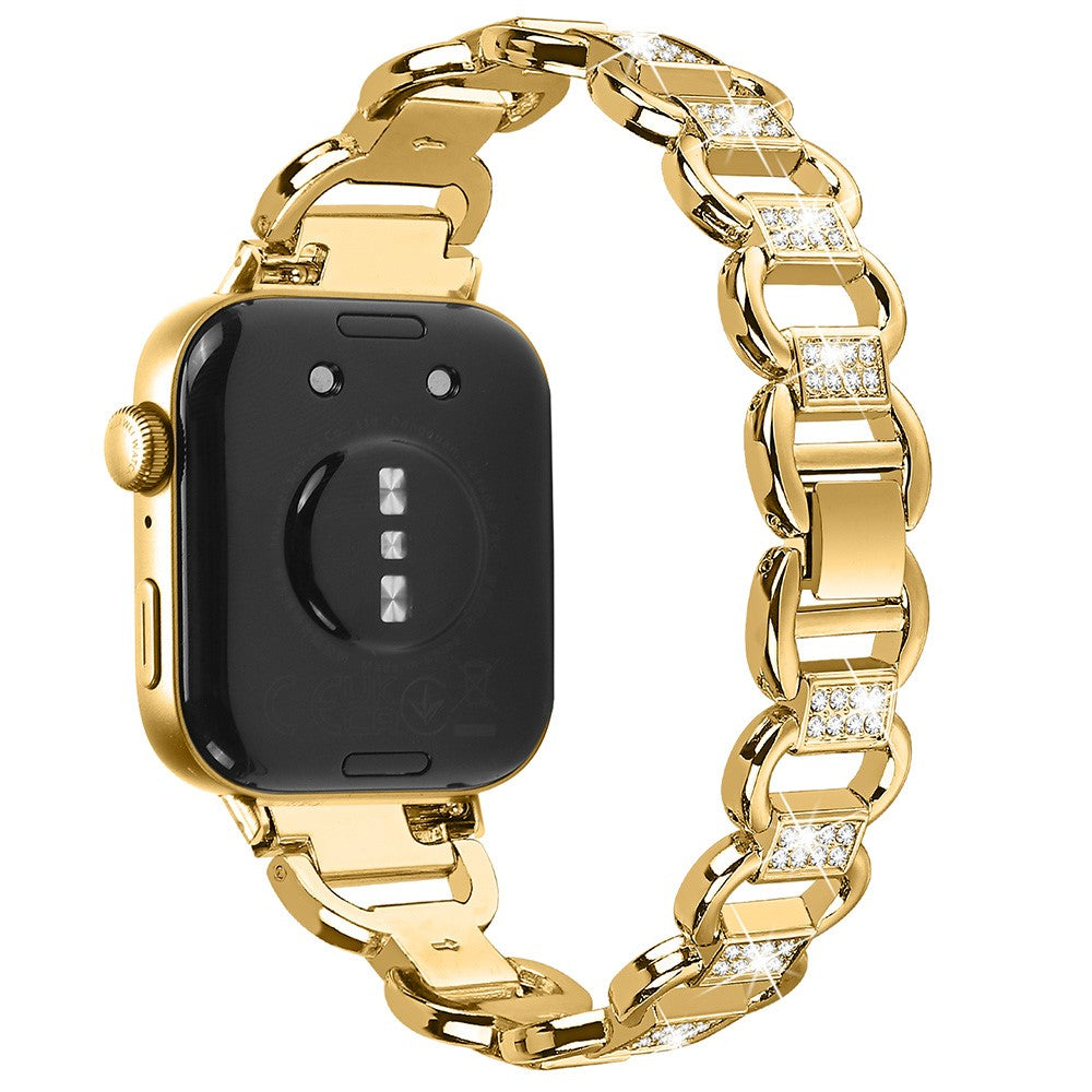 Rigtigt Hårdfør Metal Og Rhinsten Rem passer til Huawei Watch Fit 3