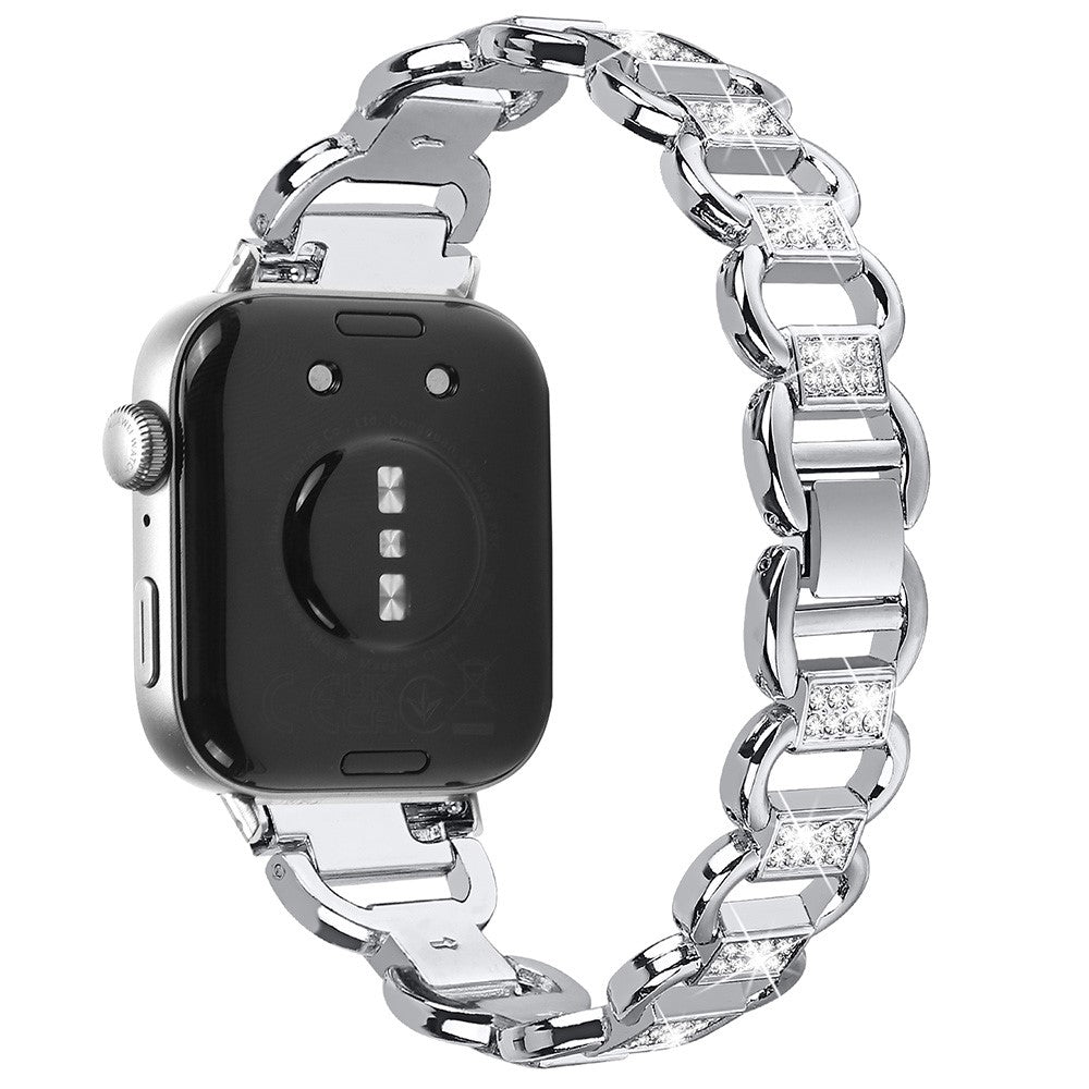 Rigtigt Hårdfør Metal Og Rhinsten Rem passer til Huawei Watch Fit 3