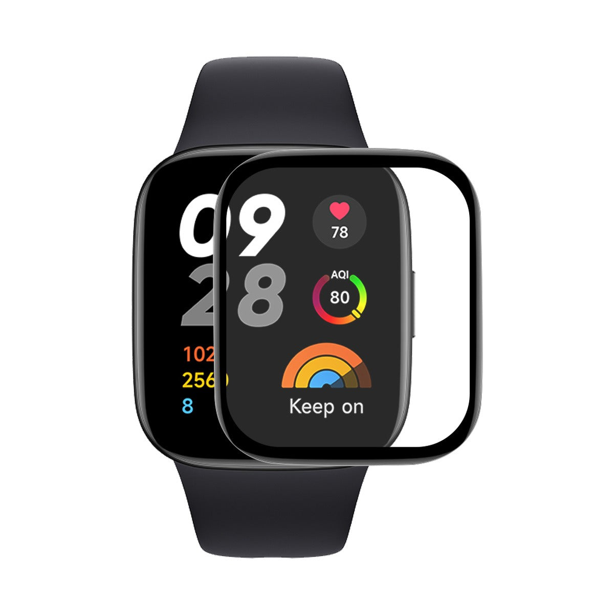 Silikone 3D Kurvet Skærmbeskytter passer til Xiaomi Redmi Watch 5 Active Mode