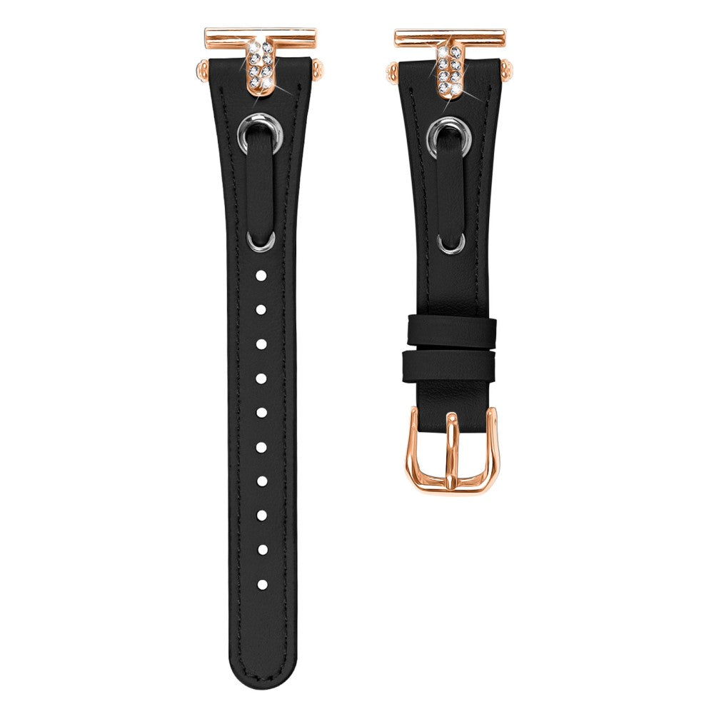 Super Holdbart Ægte Læder Universal Rem passer til Huawei Smartwatch